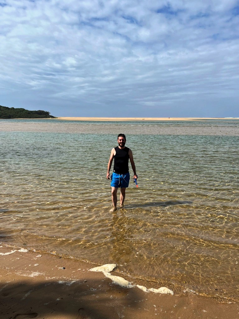 Primo bagno nell'Oceano Indiano